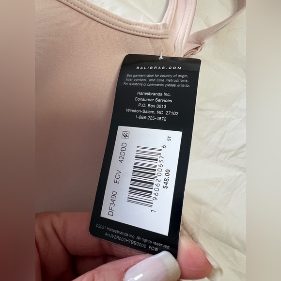 Bali Lot | (2) Comfort Minimizer Bra 42DDD Nude White | Smooth Silhouette - Picture 3 of 6